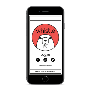 Logo oraz projekt aplikacji Whistle
