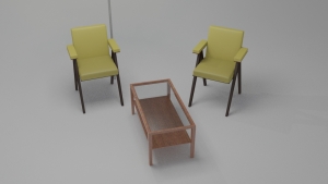 Krzesła i stół.