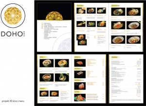 projekt karty menu dla restauracji
