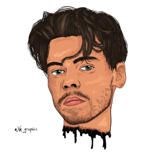 Cartoon Art - Harry Styles