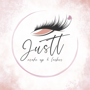 Logotyp Justt make up & lashes