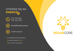 Wizytówka Solarcore - tył