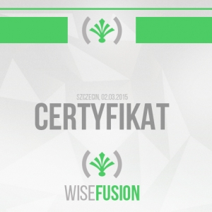 Certyfikat - WISE FUSION