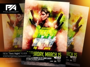 Toxic Night Impreza Szablon .PSD