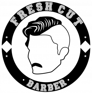 Fresh cut barber logo
