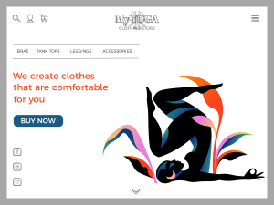 My YOGA clothing brand- website