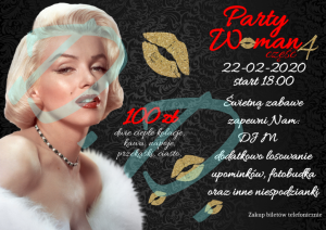 Plakat Party woman