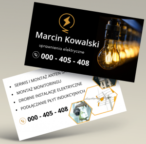 Wizytówki dla elektryka