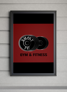 Projekt logotypu dla siłowni wersja 1