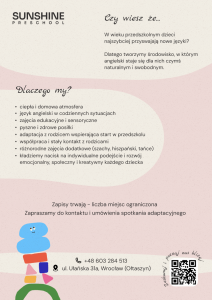 ulotka przedszkole