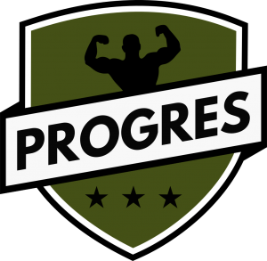 Logo siłowni PROGRES
