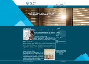 Roletix projekt strony internetowej