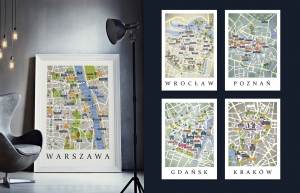 Plakaty mapki